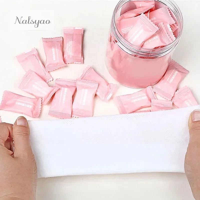 Home Textiles Face Towel - 50 unidades de toalhas comprimidas descartáveis