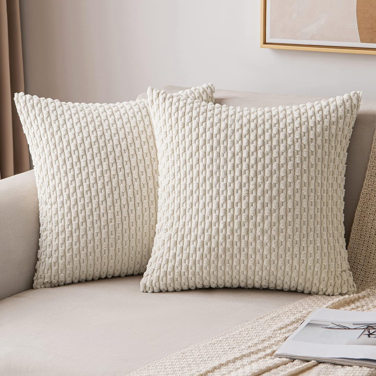 Pillow Insert 18X18 - Listrado lance capa de almofada 18x18