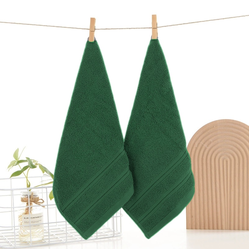 Home Textiles Face Towel - Toalha de mão quadrada 100% algodão,