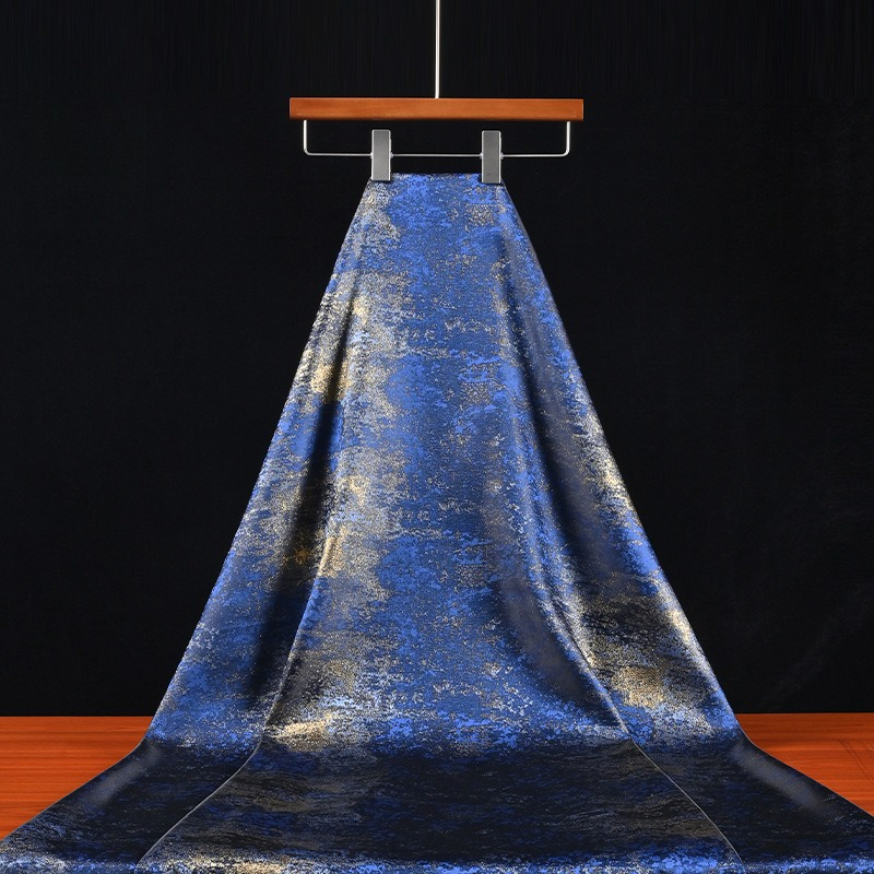 Home Textiles Usa - Tecido Texturizado Gradiente Azul Retro com