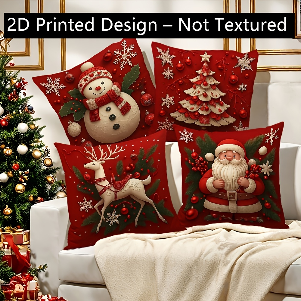 Pillow Insert 18X18 - 2 capas de almofada de Natal,
