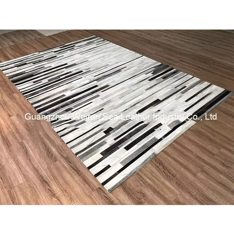 Tapete de Couro de Vaca Cinza  - Home Textiles Importers In Usa avaliação e preço