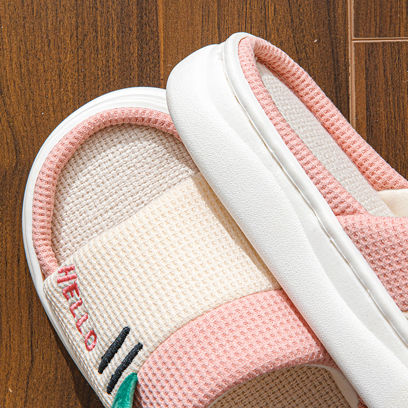 Novos Chinelos de Linho para M - Home Textile avaliação e preço