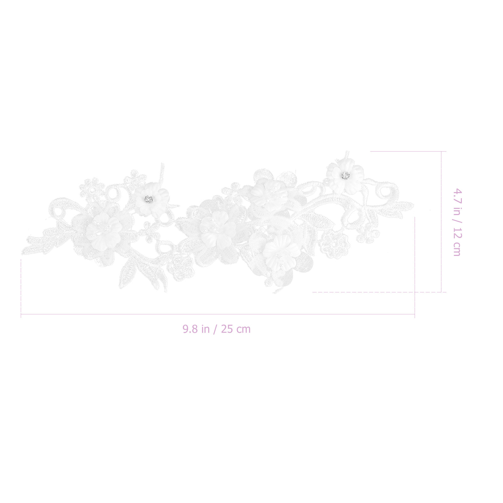 1 par de fitas de renda floral - Home Textiles Premium avaliação e preço