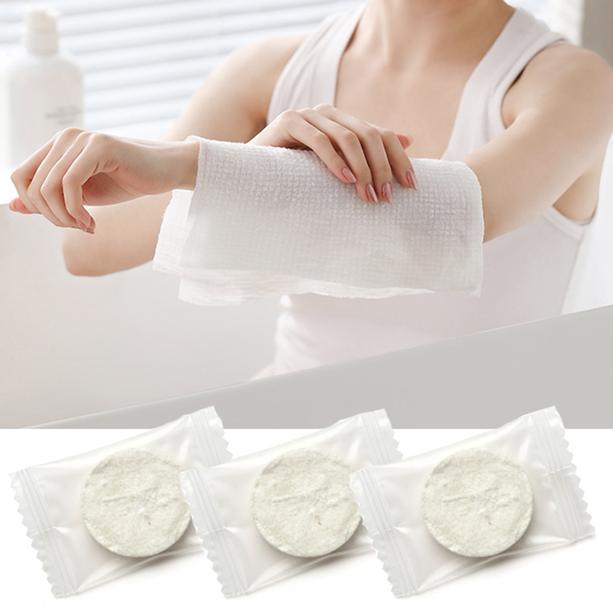 100 Unidades de Toalhas Compri - Home Textiles Face Towel avaliação e preço