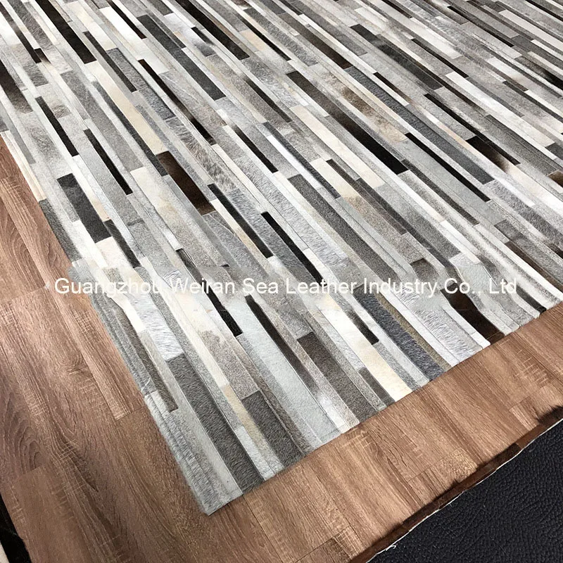 Tapete Cinza de Couro Natural  - Home Textiles Importers In Usa avaliação e preço