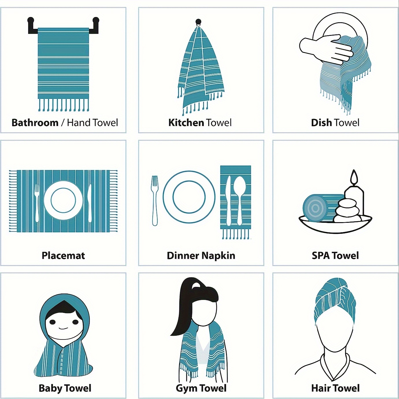 2-pacote 40x100cm algodão turc - Home Textiles Face Towel avaliação e preço